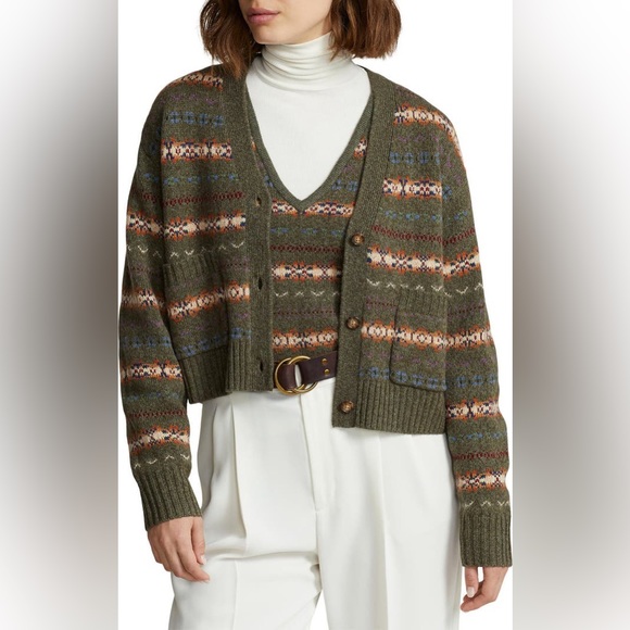 Brand new Ralph Lauren Fair Isle Wool Blend v neck vest - Picture 2 of 6